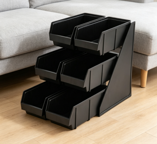 Three-layer six-compartment commercial sauce and spice rack